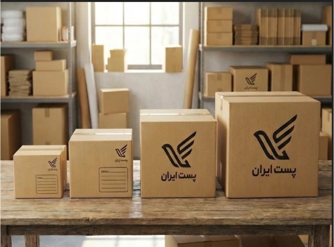 نمونه کارتن‌های استاندارد برای ارسال مرسولات پستی